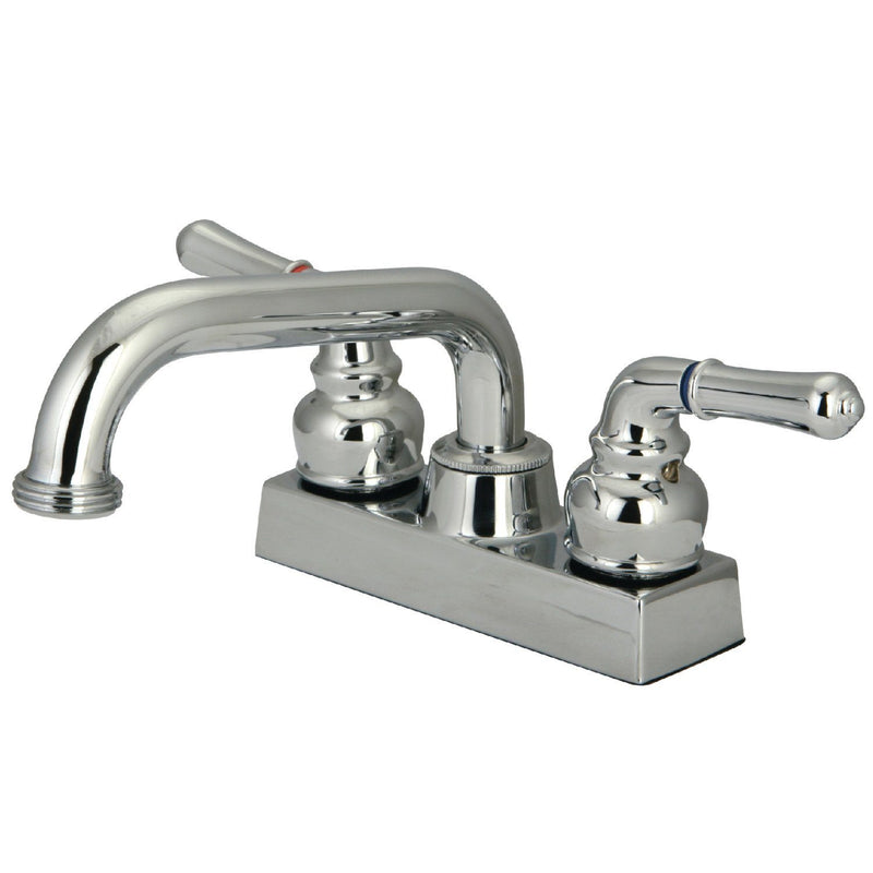 Double-Handle 2-Hole Deck Mount Laundry Faucet
