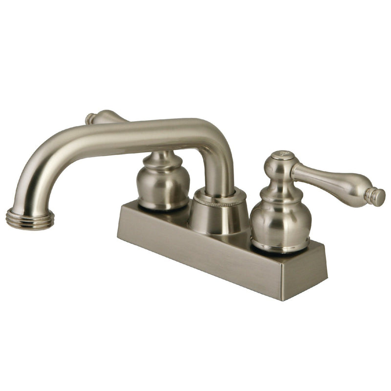 Double-Handle 2-Hole Deck Mount Laundry Faucet