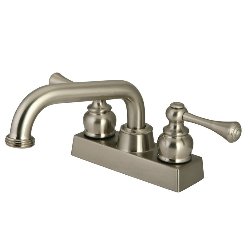 Double-Handle 2-Hole Deck Mount Laundry Faucet