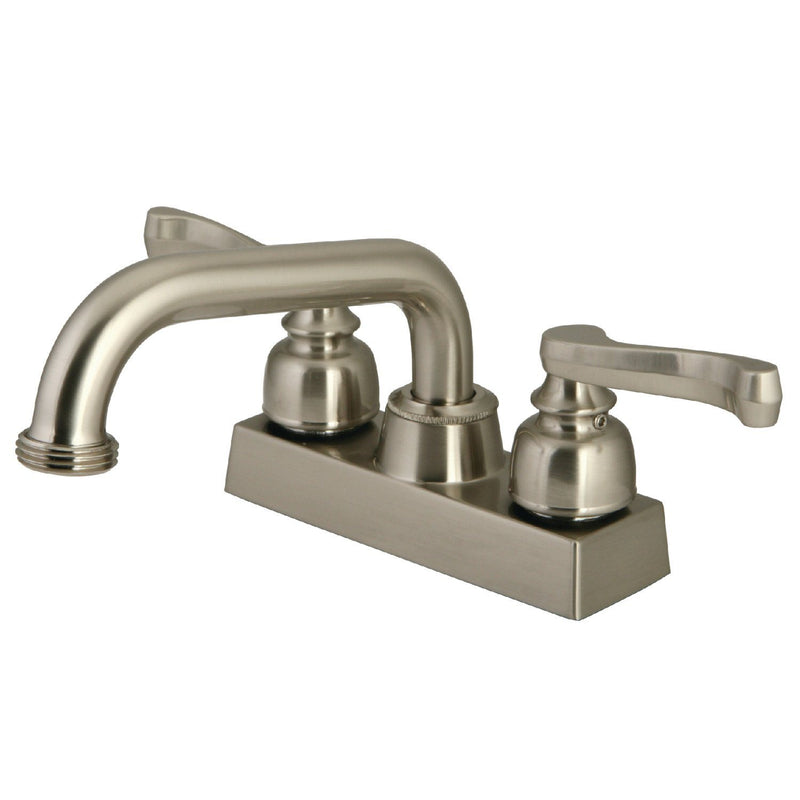 Double-Handle 2-Hole Deck Mount Laundry Faucet