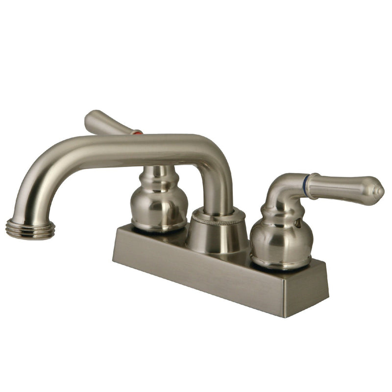 Double-Handle 2-Hole Deck Mount Laundry Faucet