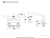 Double-Handle 2-Hole Deck Mount Laundry Faucet