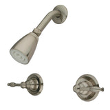 Two-Handle 3-Hole Wall Mount Shower Faucet