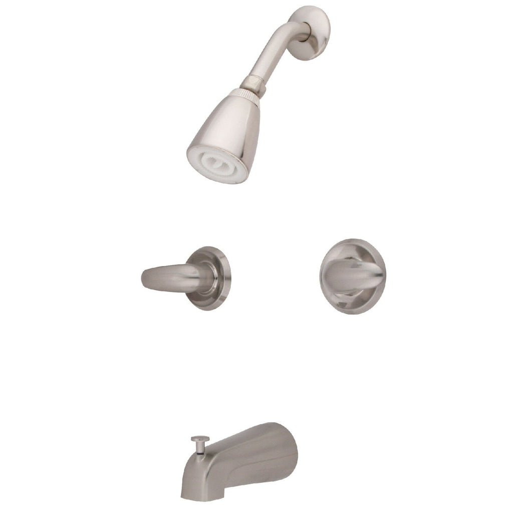 Legacy Two-Handle 4-Hole Wall Mount Tub and Shower Faucet