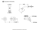 Two-Handle 3-Hole Wall Mount Shower Faucet