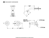 Two-Handle 3-Hole Wall Mount Shower Faucet