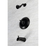 Single-Handle 3-Hole Wall Mount Tub and Shower Faucet