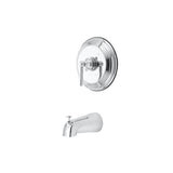 Elinvar Single-Handle 2-Hole Wall Mount Tub and Shower Faucet Tub Only
