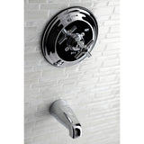 Single-Handle 2-Hole Wall Mount Tub and Shower Faucet Tub Only