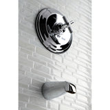 Single-Handle 2-Hole Wall Mount Tub and Shower Faucet Tub Only