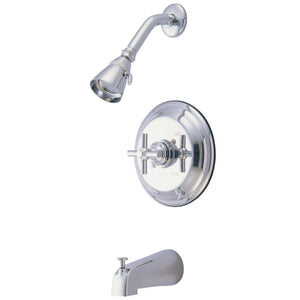 Single-Handle 3-Hole Wall Mount Tub and Shower Faucet