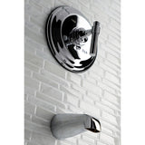Single-Handle 2-Hole Wall Mount Tub and Shower Faucet Tub Trim Only