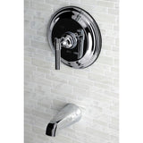 Single-Handle 2-Hole Wall Mount Tub and Shower Faucet Tub Trim Only