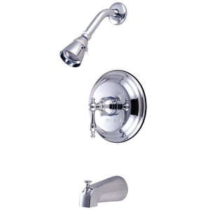 Milano Single-Handle 3-Hole Wall Mount Tub and Shower Faucet