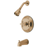 Single-Handle 3-Hole Wall Mount Tub and Shower Faucet Trim Only