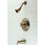 Single-Handle 3-Hole Wall Mount Tub and Shower Faucet