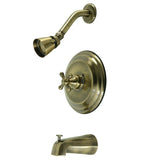 Single-Handle 3-Hole Wall Mount Tub and Shower Faucet