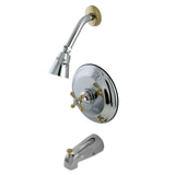 Single-Handle 3-Hole Wall Mount Tub and Shower Faucet Trim Only