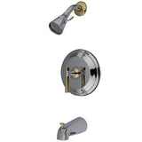 Single-Handle 3-Hole Wall Mount Tub and Shower Faucet Trim Only