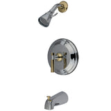 Milano Single-Handle 3-Hole Wall Mount Tub and Shower Faucet