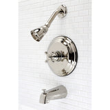 Single-Handle 3-Hole Wall Mount Tub and Shower Faucet