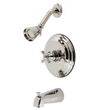 Single-Handle 3-Hole Wall Mount Tub and Shower Faucet