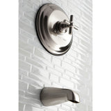 Single-Handle 2-Hole Wall Mount Tub and Shower Faucet Tub Only