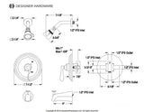 NuFrench Single-Handle Pressure Balanced Tub and Shower Faucet