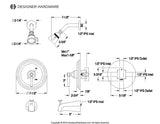 Elinvar Single-Handle Pressure Balanced Tub and Shower Faucet