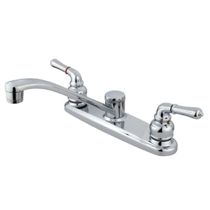 Magellan Two-Handle 2-Hole Deck Mount 8" Centerset Kitchen Faucet