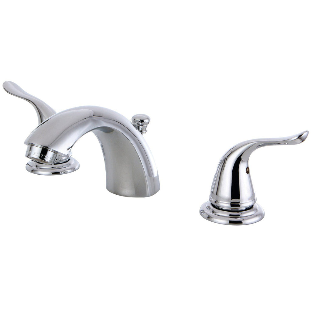 Yosemite Two-Handle 3-Hole Deck Mount Mini-Widespread Bathroom Faucet with Plastic Pop-Up