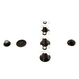 Victorian Three-Handle Deck Mount Vertical Spray Bidet Faucet with Brass Pop-Up