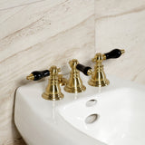 Duchess Three-Handle Vertical Spray Bidet Faucet with Brass Pop-Up