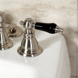 Duchess Three-Handle Vertical Spray Bidet Faucet with Brass Pop-Up