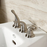 Royale Three-Handle Vertical Spray Bidet Faucet with Brass Pop-Up