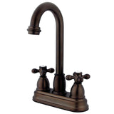 Restoration Two-Handle 2-Hole Deck Mount Bar Faucet