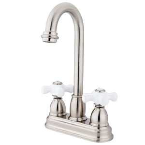 Restoration Two-Handle 2-Hole Deck Mount Bar Faucet