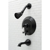 Restoration Single-Handle 3-Hole Wall Mount Tub and Shower Faucet