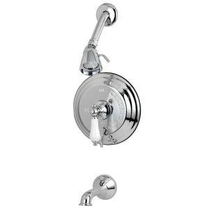 Restoration Single-Handle 3-Hole Wall Mount Tub and Shower Faucet