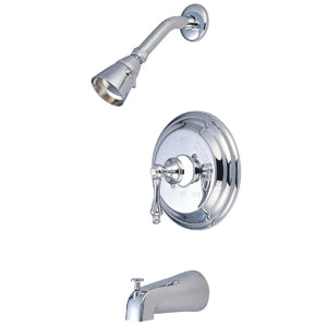 Vintage Single-Handle 3-Hole Wall Mount Tub and Shower Faucet Trim Only