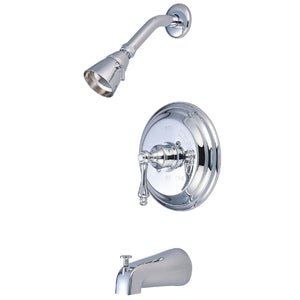 Restoration Single-Handle 3-Hole Wall Mount Tub and Shower Faucet