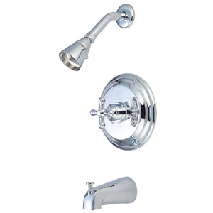 Restoration Single-Handle 3-Hole Wall Mount Tub and Shower Faucet