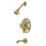 Restoration Single-Handle 3-Hole Wall Mount Tub and Shower Faucet