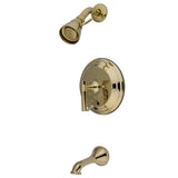 Restoration Single-Handle 3-Hole Wall Mount Tub and Shower Faucet