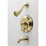 Restoration Single-Handle 3-Hole Wall Mount Tub and Shower Faucet