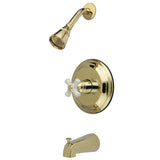 Restoration Single-Handle 3-Hole Wall Mount Tub and Shower Faucet