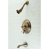 Restoration Single-Handle 3-Hole Wall Mount Tub and Shower Faucet