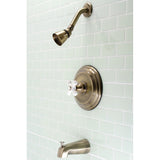 Restoration Single-Handle 3-Hole Wall Mount Tub and Shower Faucet