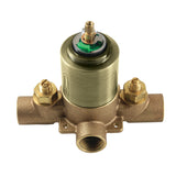 Pressure Balanced Tub and Shower Valve, with Stops