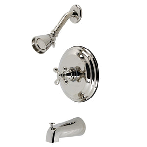 Restoration Single-Handle 3-Hole Wall Mount Tub and Shower Faucet